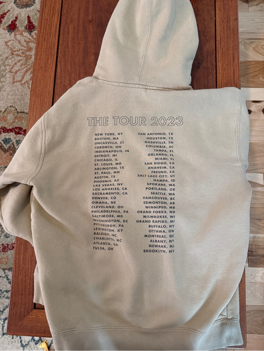 Jonas Brothers The Tour 2023 Beige Hoodie
